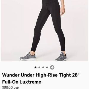 LULULEMON WUNDER UNDER LEGGINGS